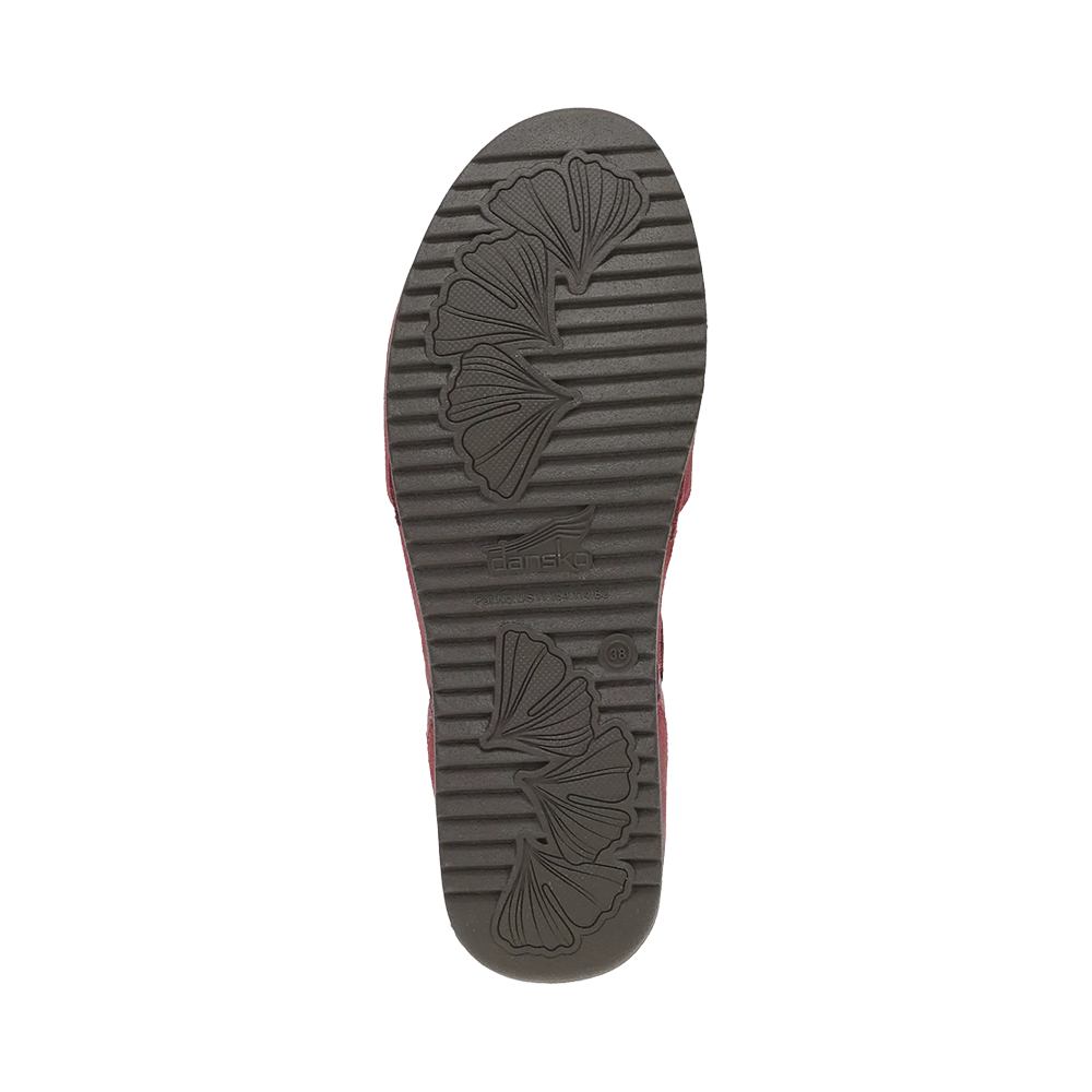 Dansko Mae-Red Burnished Suede