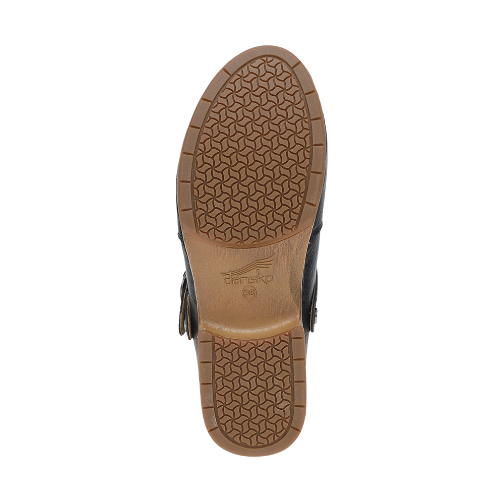 Dansko Millie-Black Waxy Milled