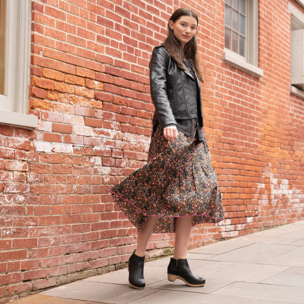 Dansko Lizanne-Black Oiled Pull Up
