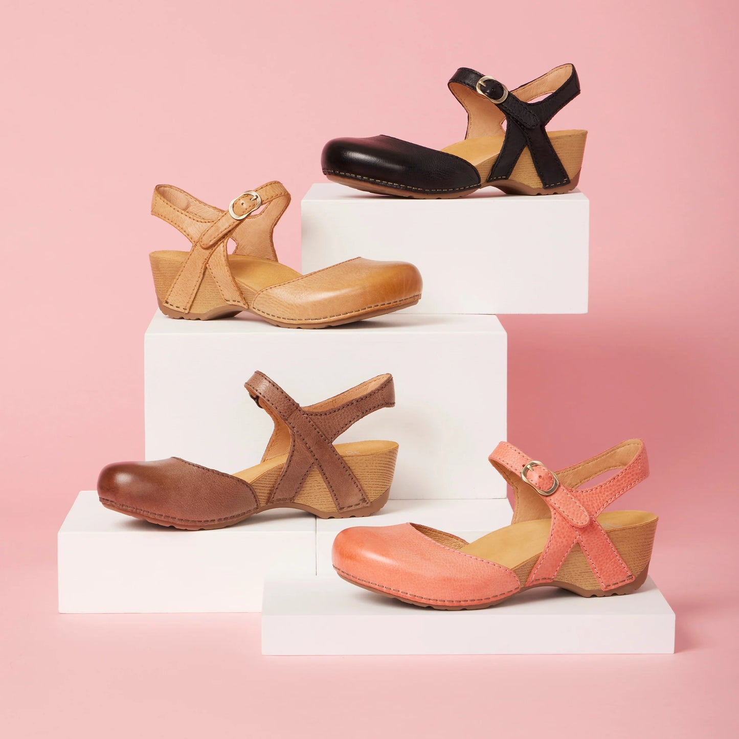 Dansko Tiffani-Coral Milled Burnished