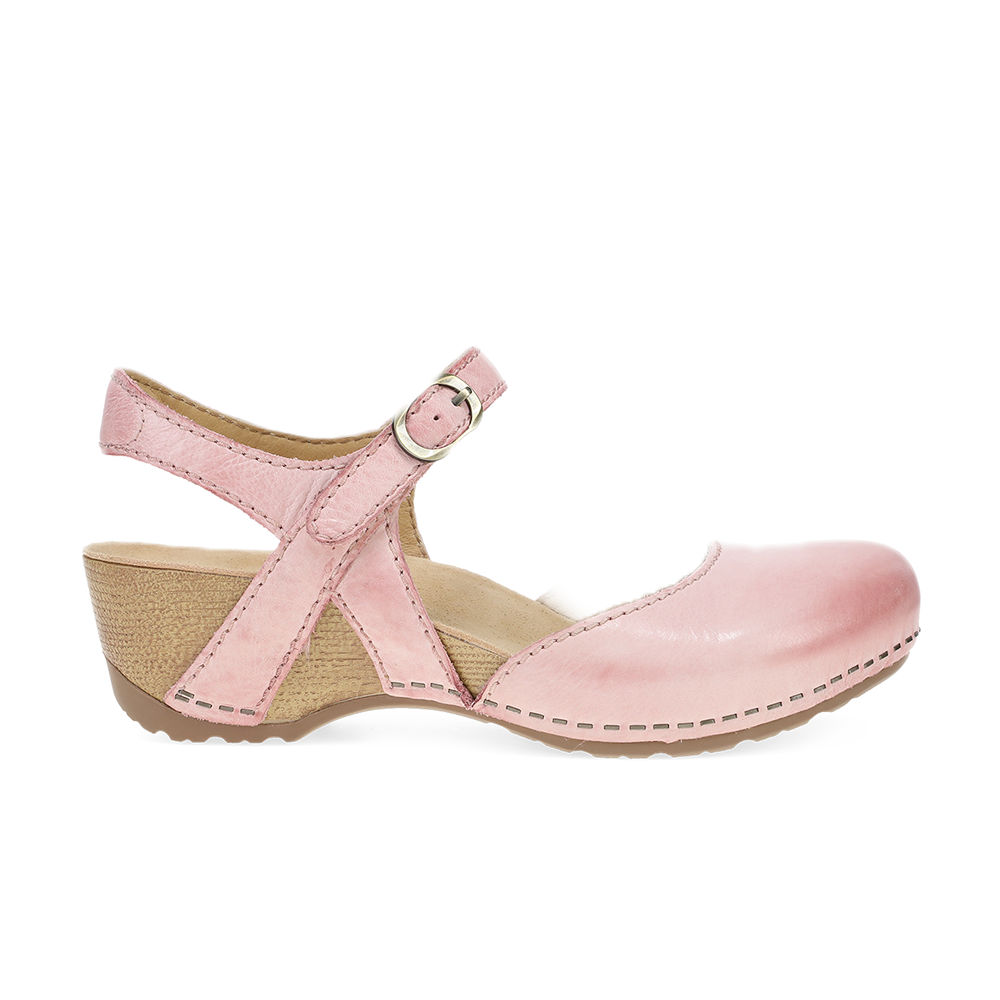 Dansko Tiffani-Pink Milled Burnished