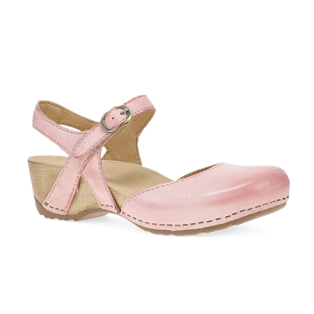 Dansko Tiffani-Pink Milled Burnished