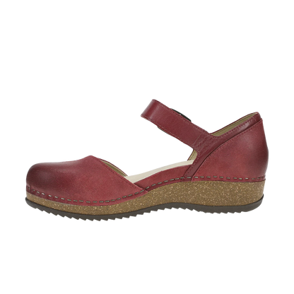 Dansko Mae-Red Burnished Suede