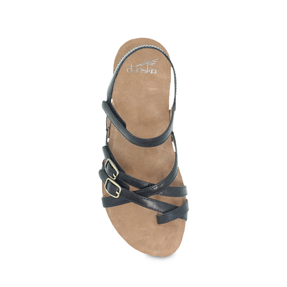 Dansko Roslyn-Black Waxy Burnished