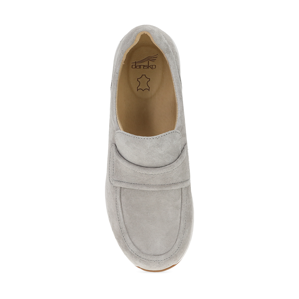 Dansko Clementine-Light Grey Nubuck