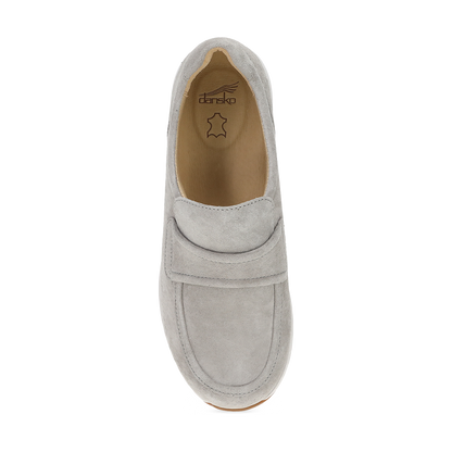 Dansko Clementine-Light Grey Nubuck