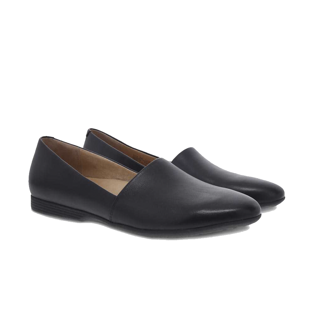 Dansko Larisa-Wide Black Milled Nappa