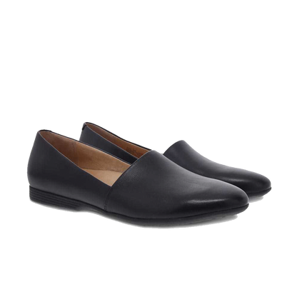 Dansko Larisa-Wide Black Milled Nappa