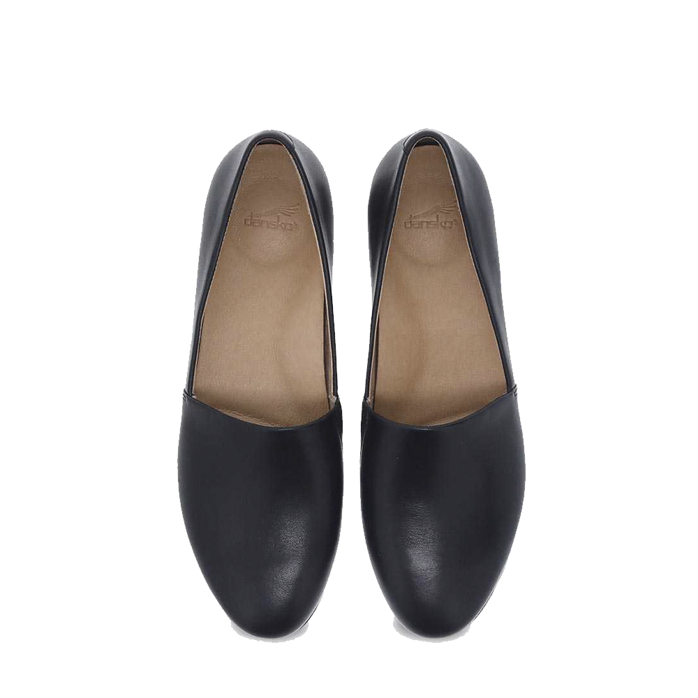 Dansko Larisa-Wide Black Milled Nappa