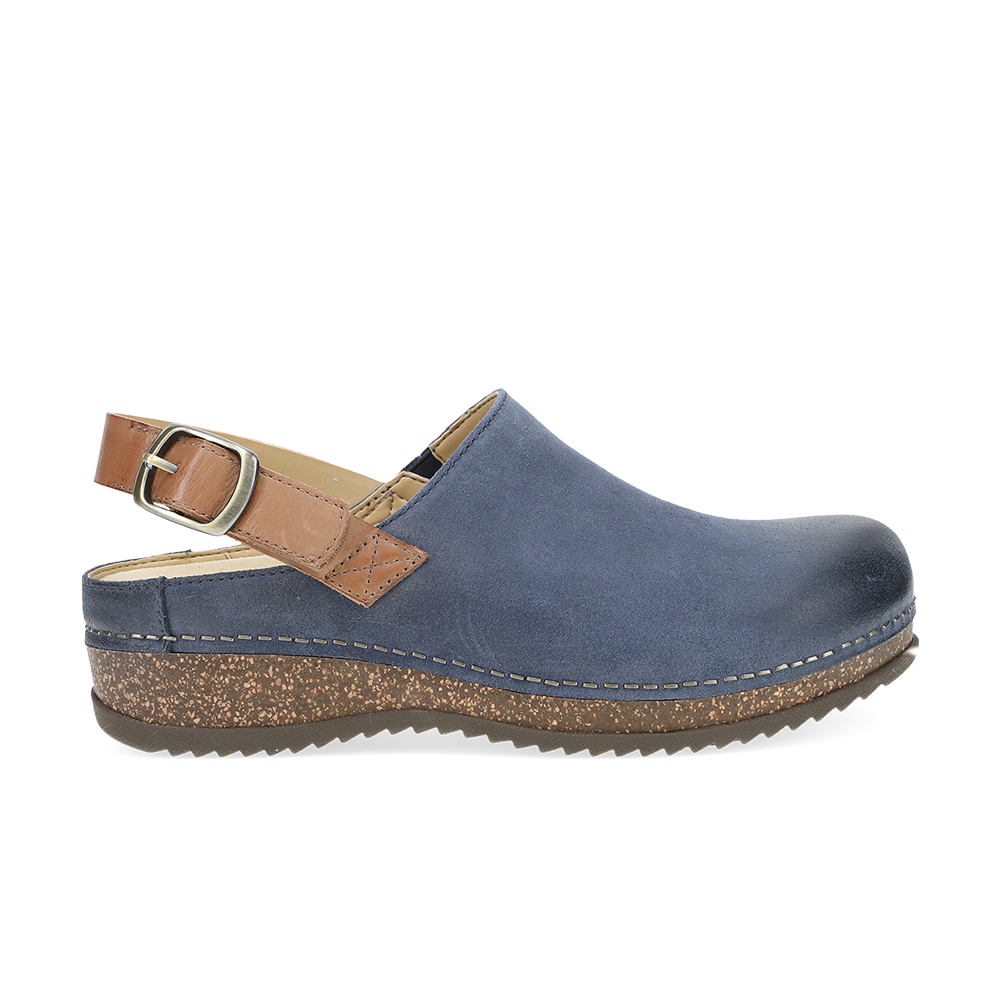 Dansko Merrin-Blue Burnished Suede
