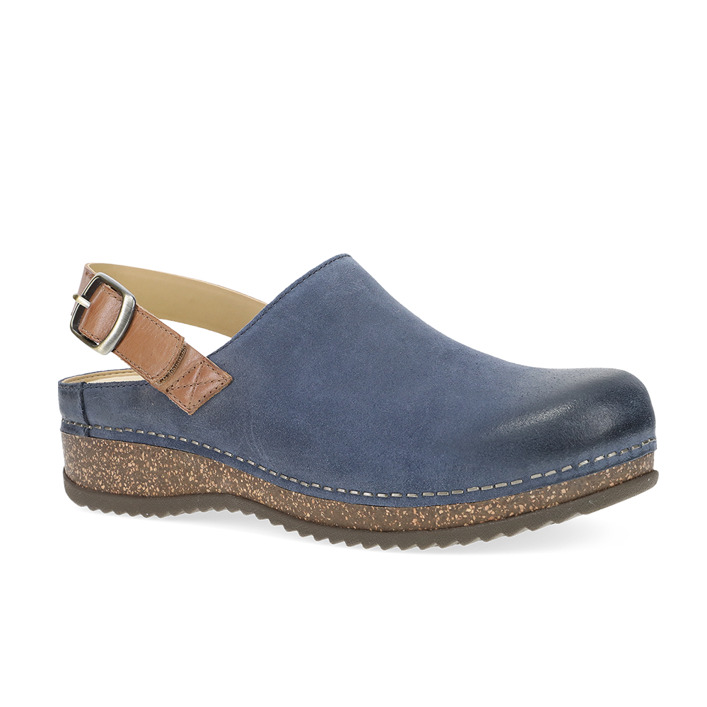 Dansko Merrin-Blue Burnished Suede