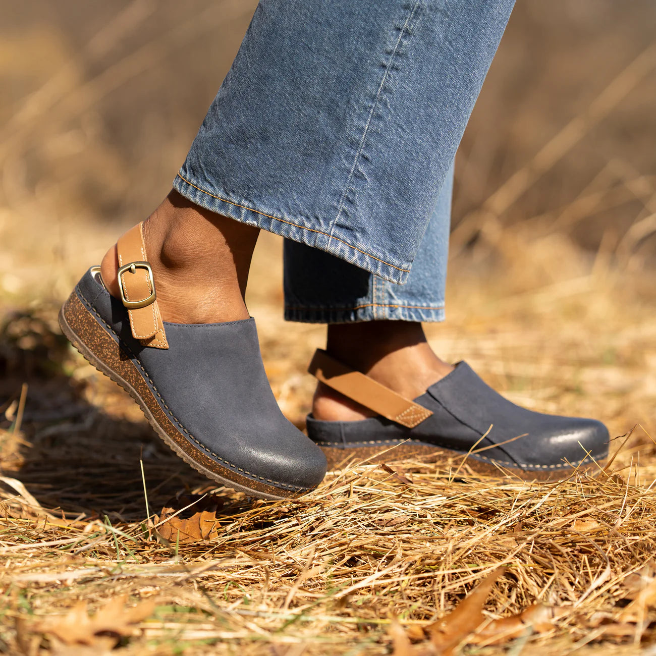 Dansko Merrin-Blue Burnished Suede