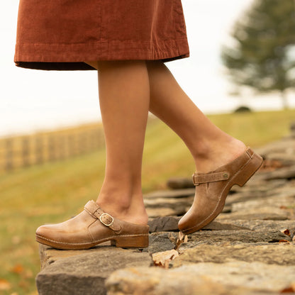 Dansko Millie-Tan Waxy Brush Off