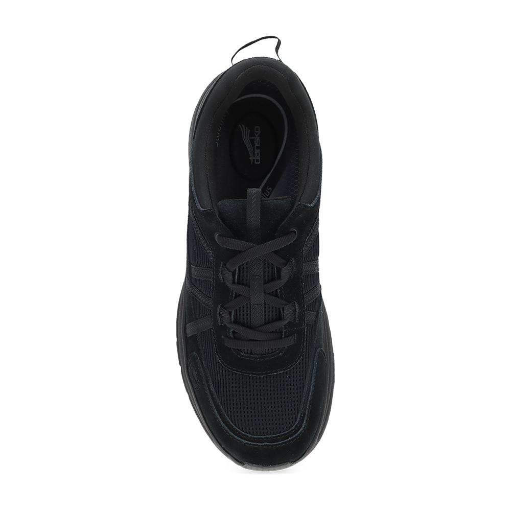 Dansko Poppy-Black/Black Suede