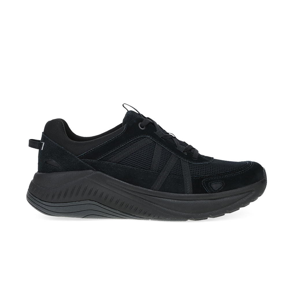 Dansko Poppy-Black/Black Suede