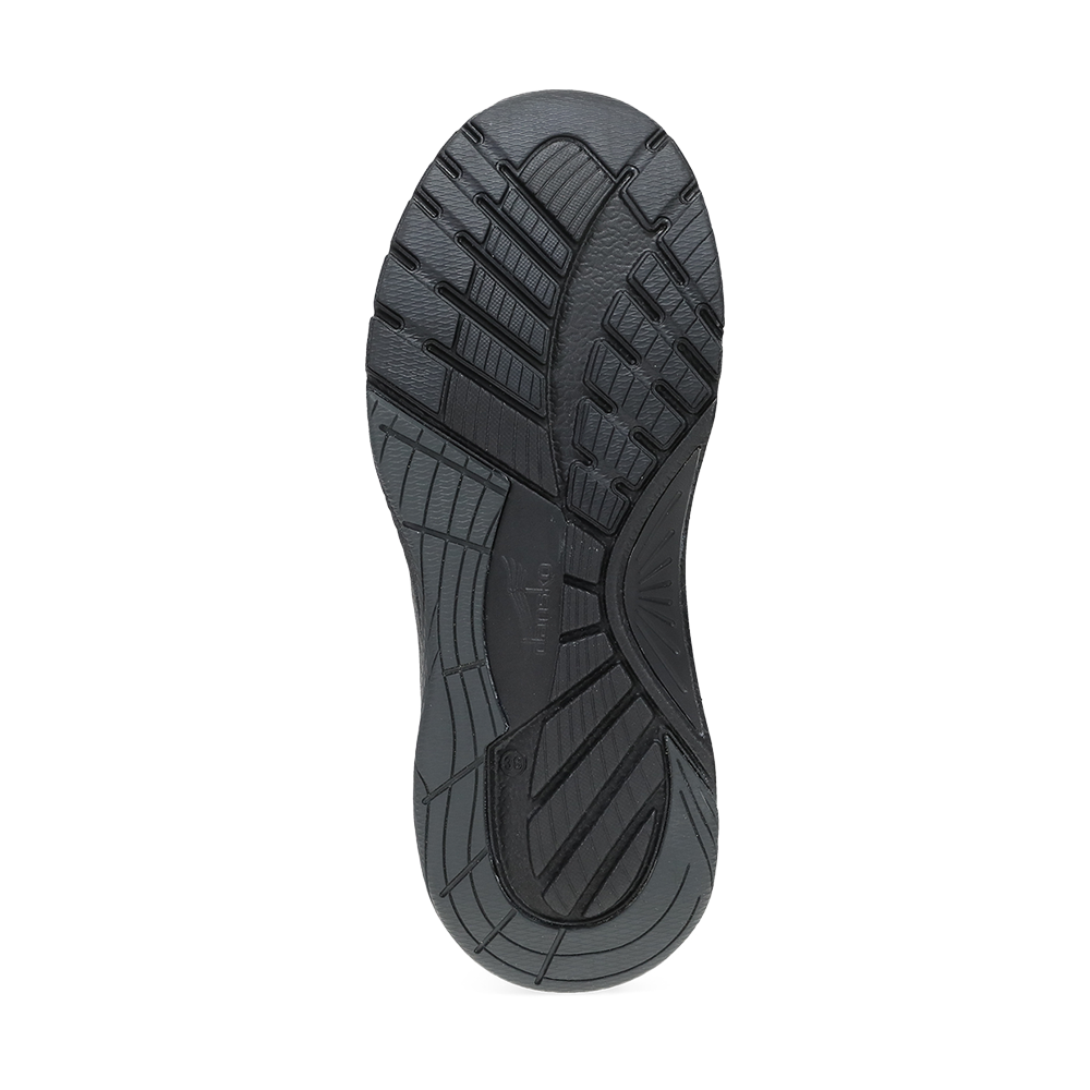 Dansko Poppy-Black/Black Suede
