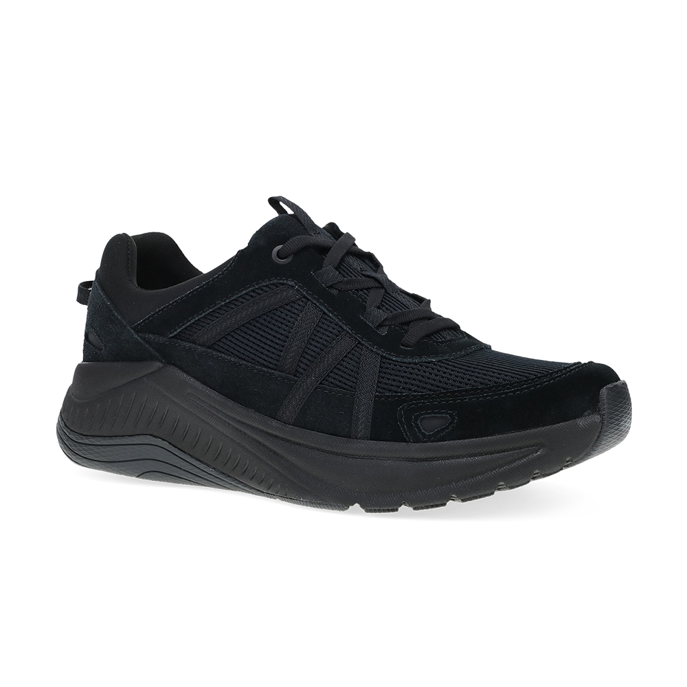 Dansko Poppy-Black/Black Suede