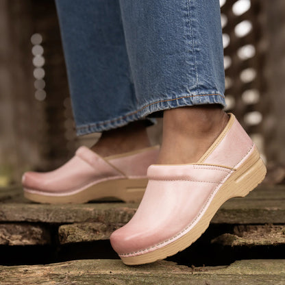 Dansko Professional-Pink Milled Burnished