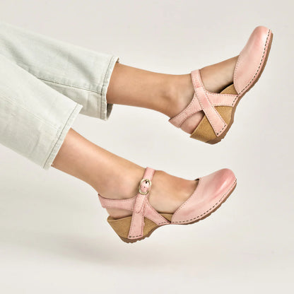 Dansko Tiffani-Pink Milled Burnished