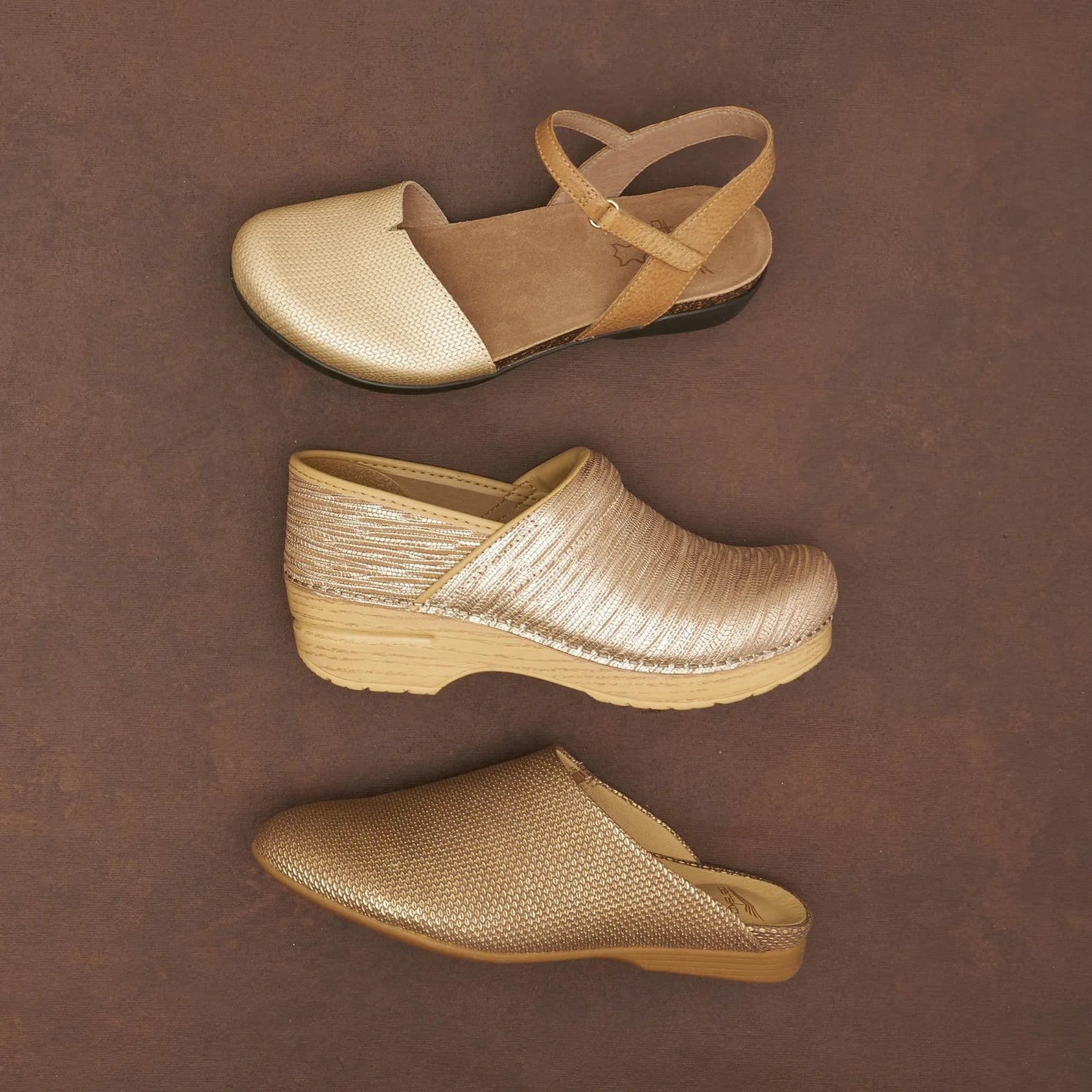 Dansko Professional Clog-Gold Texture