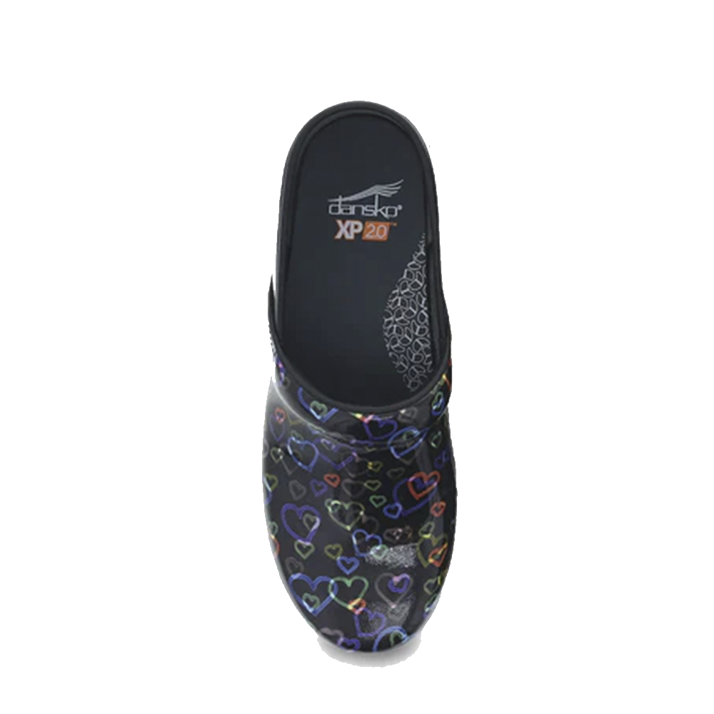 Dansko XP 2.0 Floating Hearts Patent Clog Dansko AU NZ Dansko Australia New Zealand